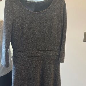 Talbots Charcoal Long Sleeve Dress